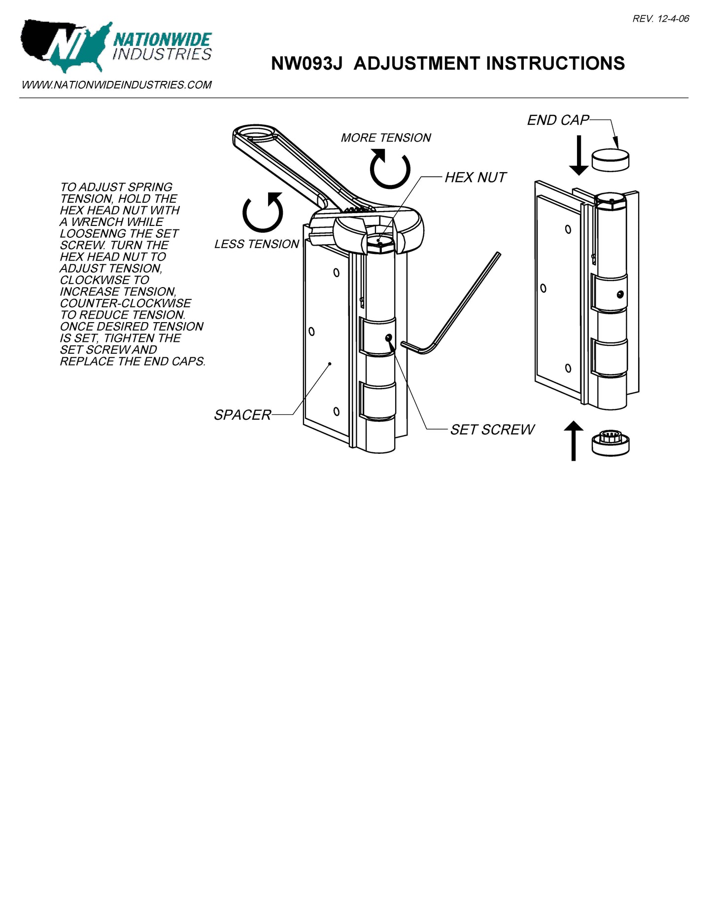 5″ Aluminum Self-Close Hinge - Black