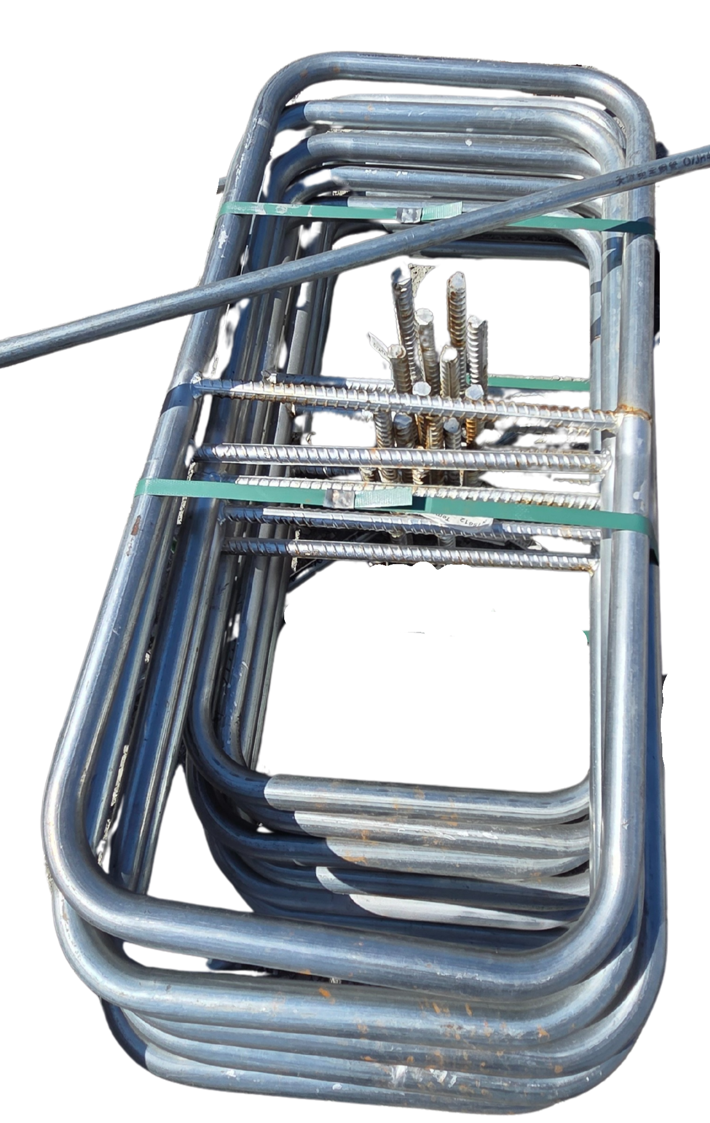 Chain Link Temp Panel Stand Post and Spreader - Galvanized