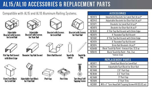 Aluminum Rail Accessories