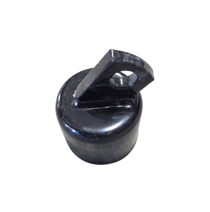 Chain Link Rail Ends - Black Poly
