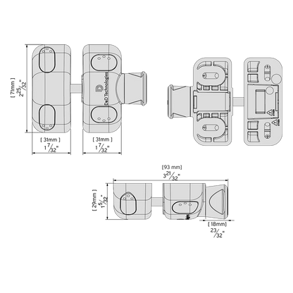 MagnaLatch® SIDE PULL - Black