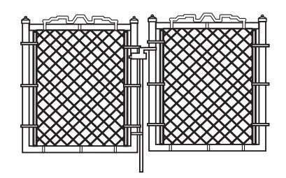 Chain Link Gates -  Square Welded Galvanized