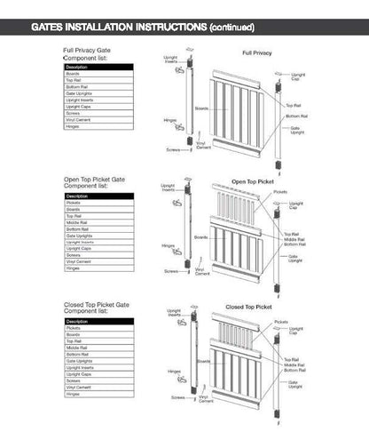 Vinyl Gates & Hardware