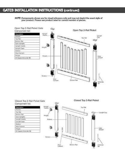 Vinyl Gates & Hardware