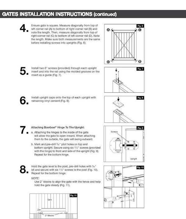 Vinyl Gates & Hardware
