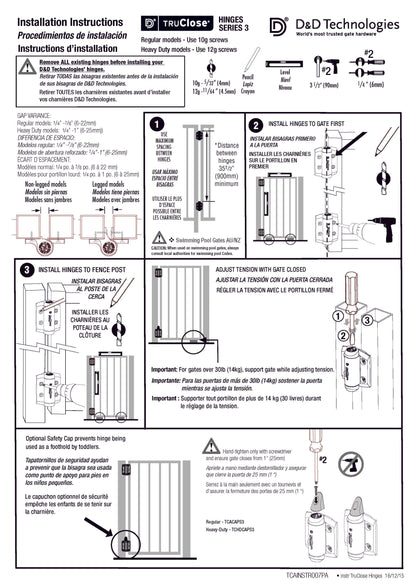 TruClose® HEAVY DUTY for Metal Gates - Black