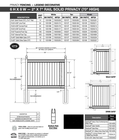 Vinyl Gates & Hardware