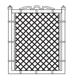 Chain Link Gates -  Square Welded Galvanized