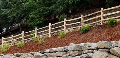 10' Western Red Cedar Split Rail